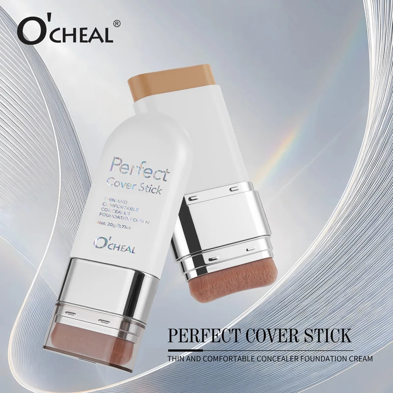 Perfect Cover Stick Thin and Comfortable Concealer Foundation Cream Stick Instant Natural Waterproof Long-Lasting Makeup